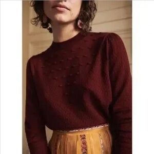 Sezane Avery Jumper - Burgundy - M